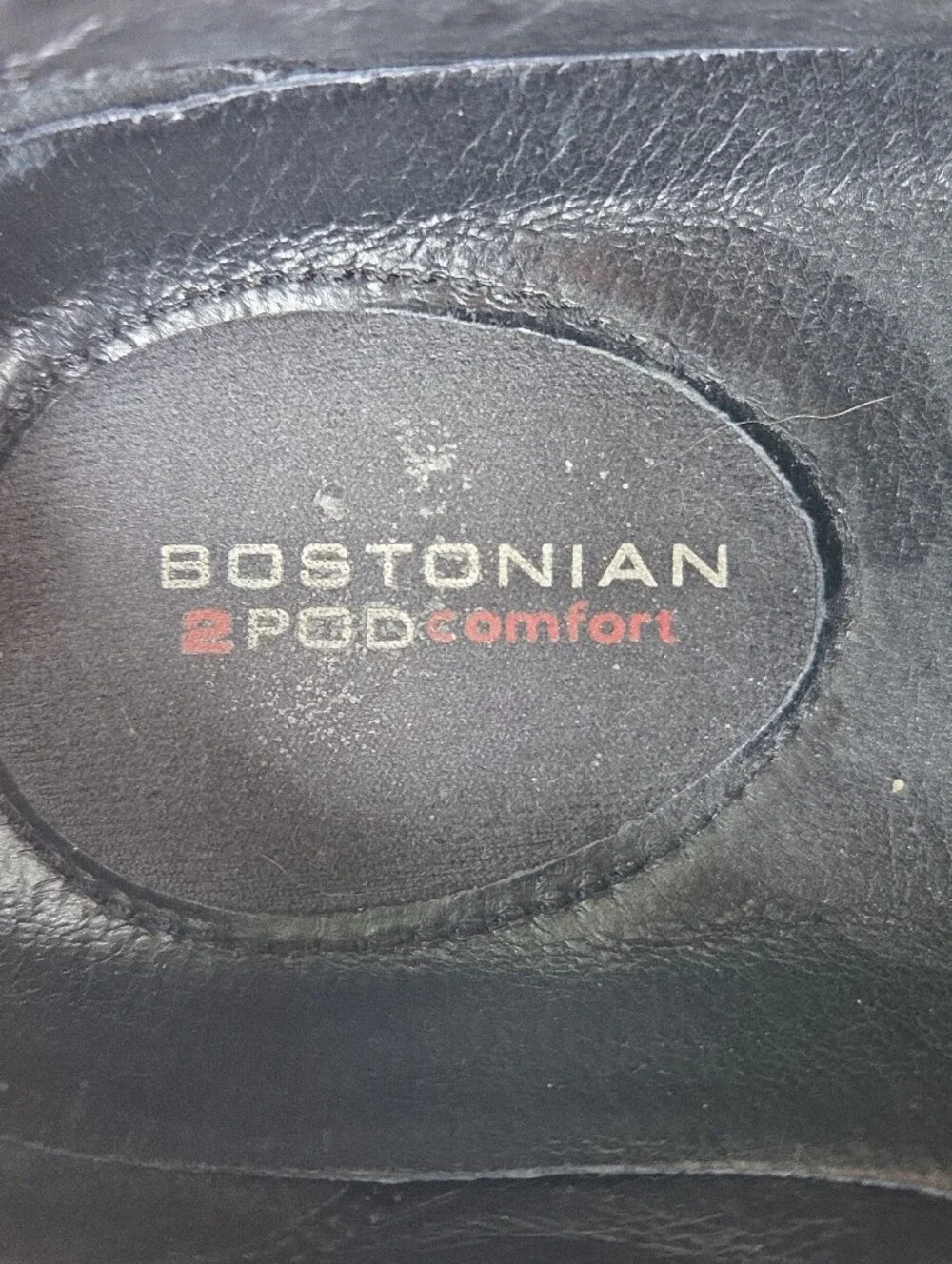 Bostonian 2‎ Pod Comfort Dress Shoes Men's Leather Brown Oxford Lace Apron Toe